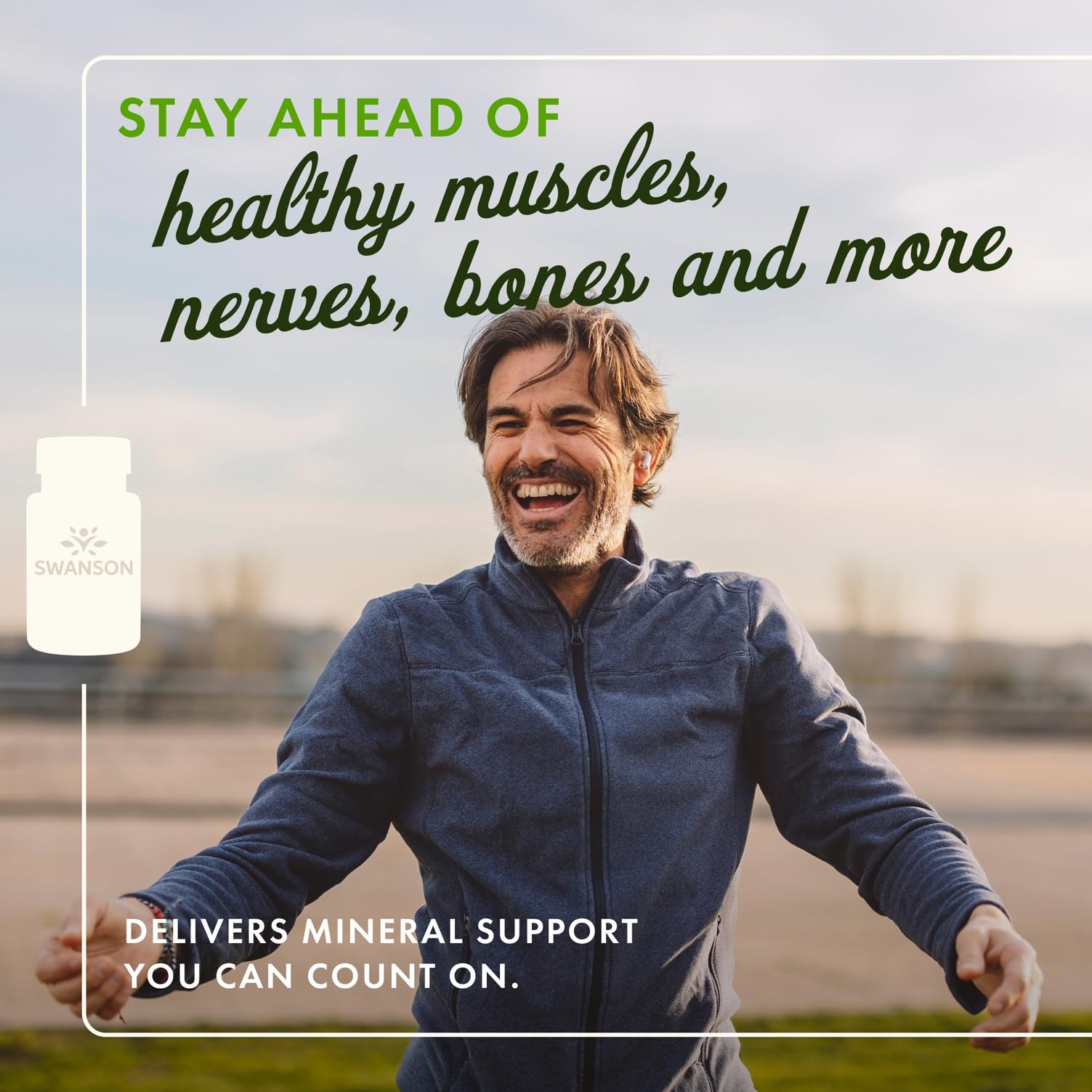 Swanson Health Albion Magnesium bottle with label visible