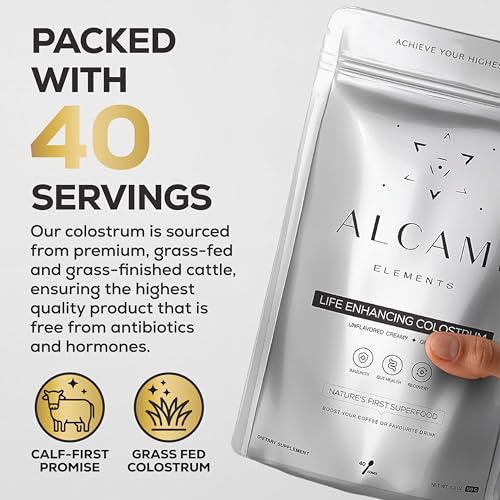 Packaging for Alcami Elements Colostrum Powder