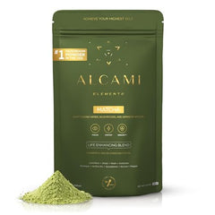 Packaging for alcami elements Matcha Mushroom Coffee