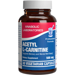 ALCAR Acetyl L-Carnitine 500mg bottle front view