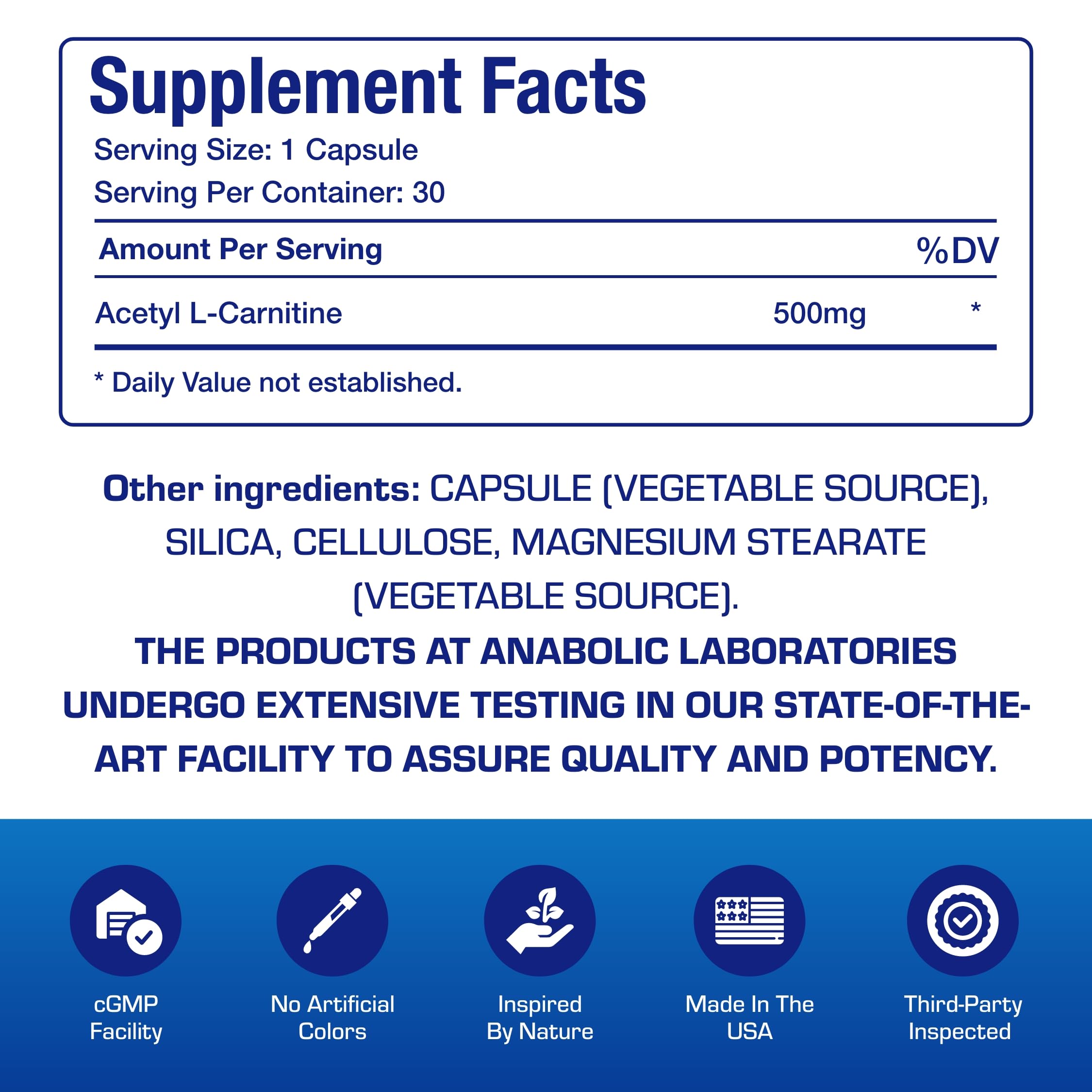 Close-up of 500mg capsules