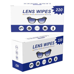Alcohol-free lens wipes safe for coated lenses