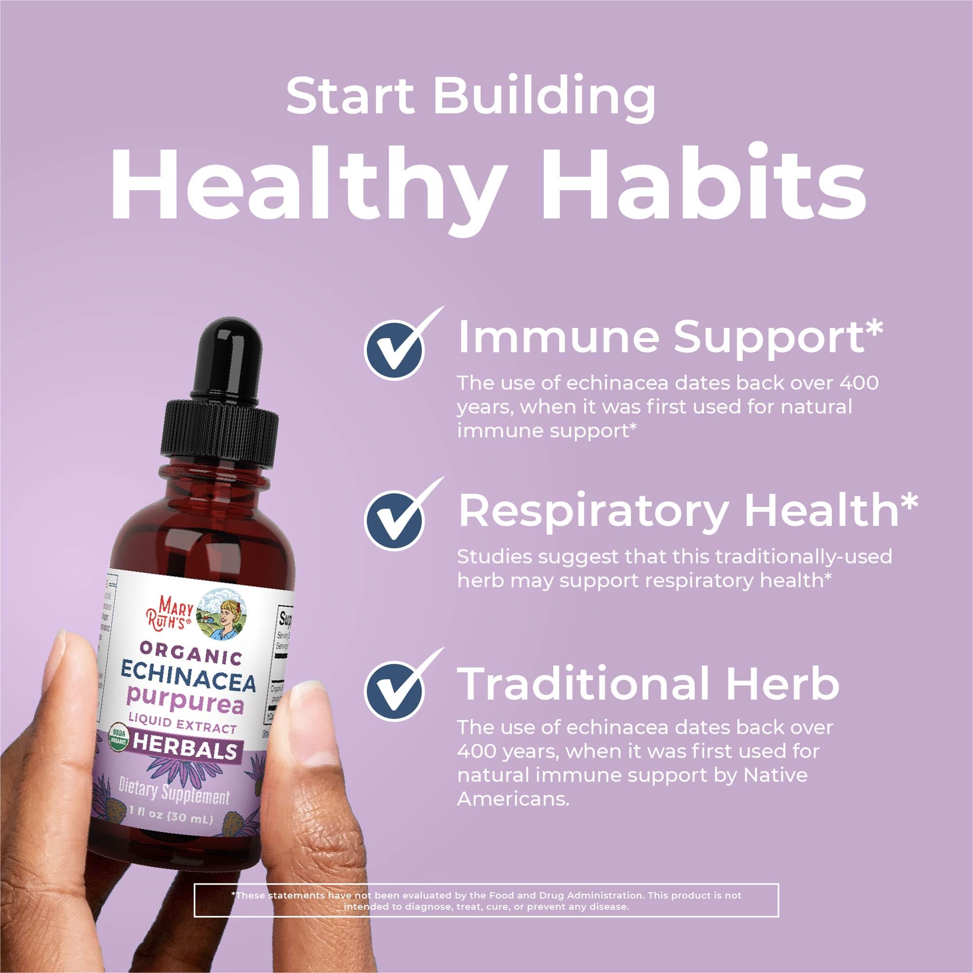 Alcohol-free echinacea liquid drops