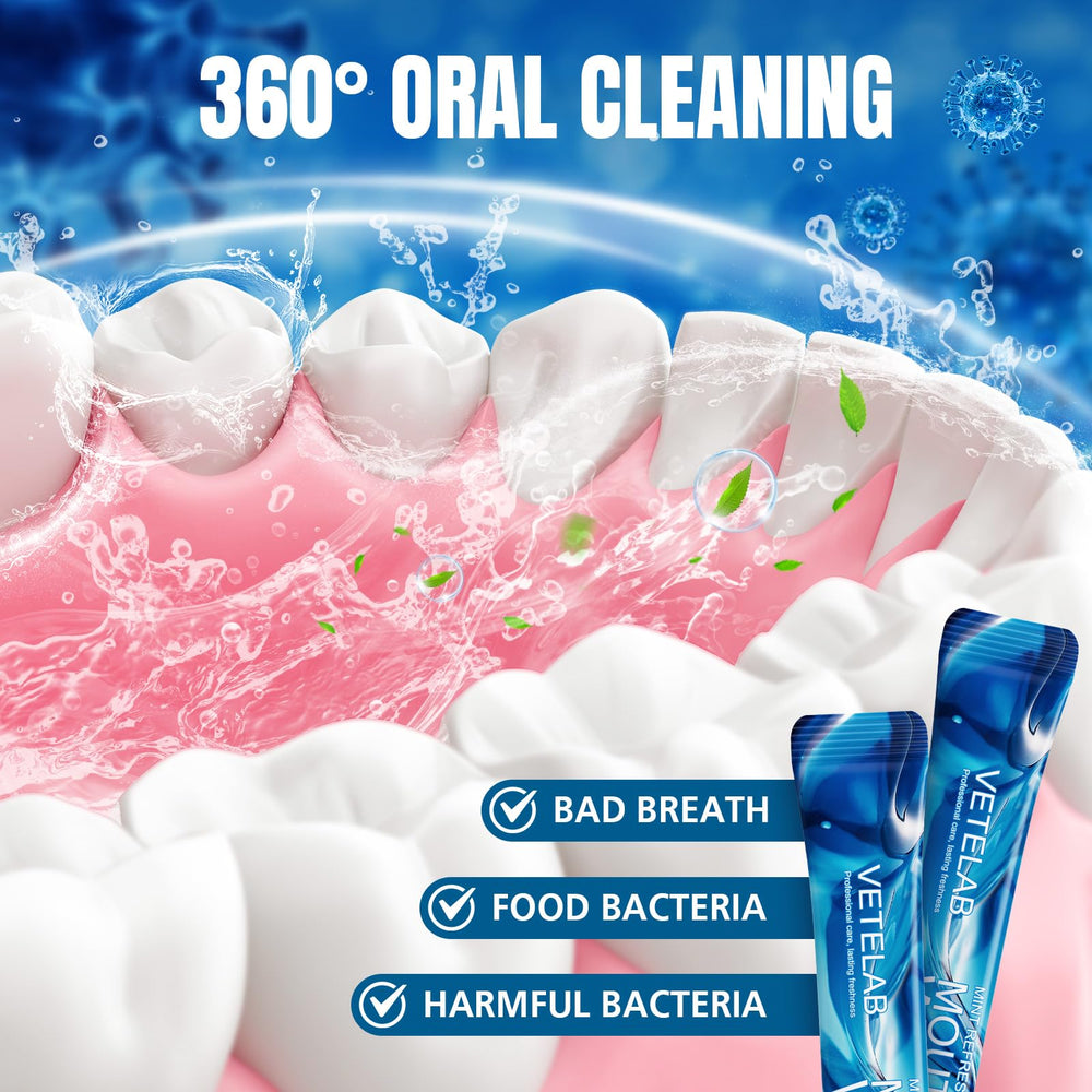 Alcohol-free mini mouthwash