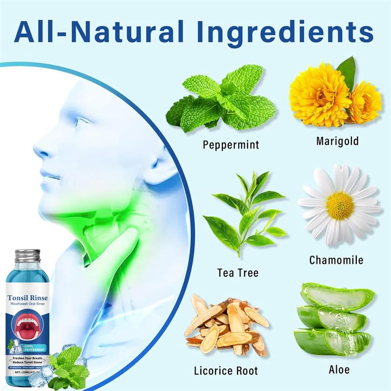 Alcohol-free oral care product for throat health