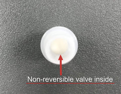 Individually wrapped mouthpiece close-up