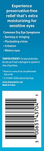 Alcon Hydration preservative-free eye comfort use shows reliable moisture when needed.