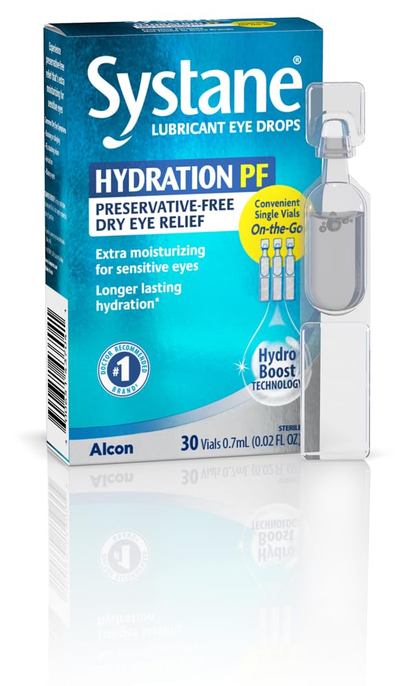 Alcon Hydration preservative-free eye drop application delivers soothing relief during use.