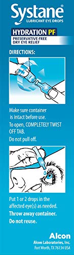 Alcon Hydration preservative-free packaging detail highlights simple storage.
