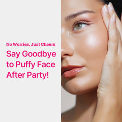 Close-up of reducing facial puffiness with ALDICOM V
