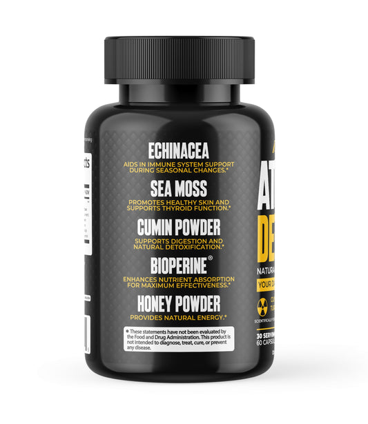Cumin extract, turmeric and honey powder ingredients illustration