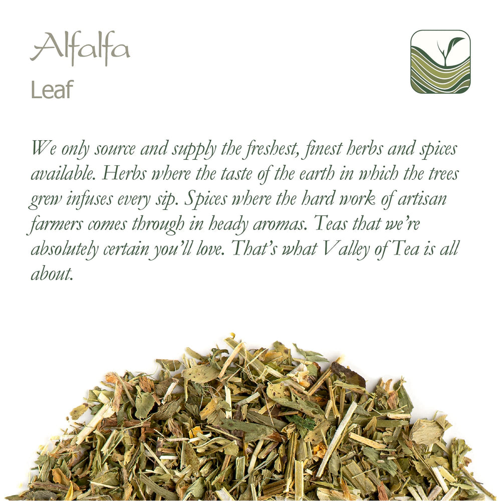 Organic certification stamp on alfalfa packaging