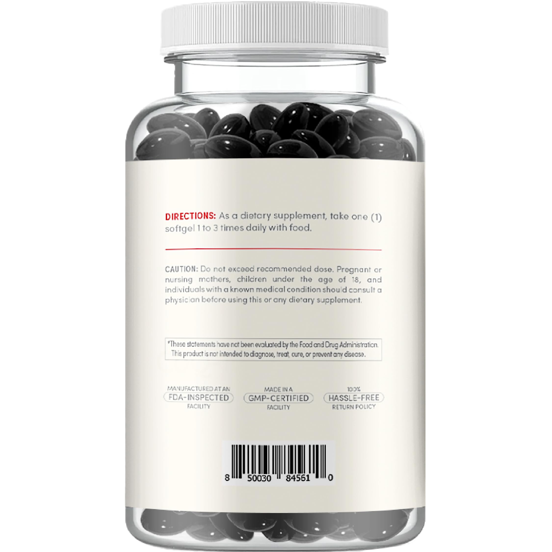 Close-up of 10mg astaxanthin serving with vitamin E