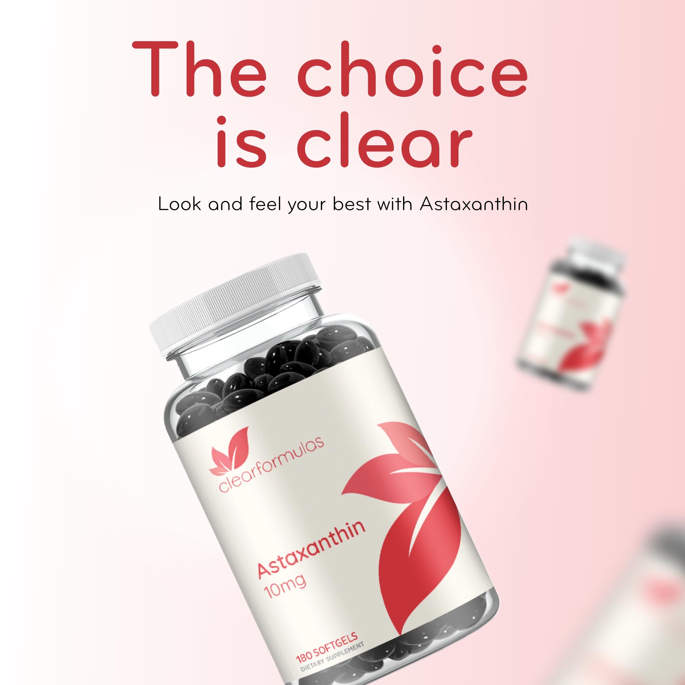 Product packaging with Clear Formulas branding