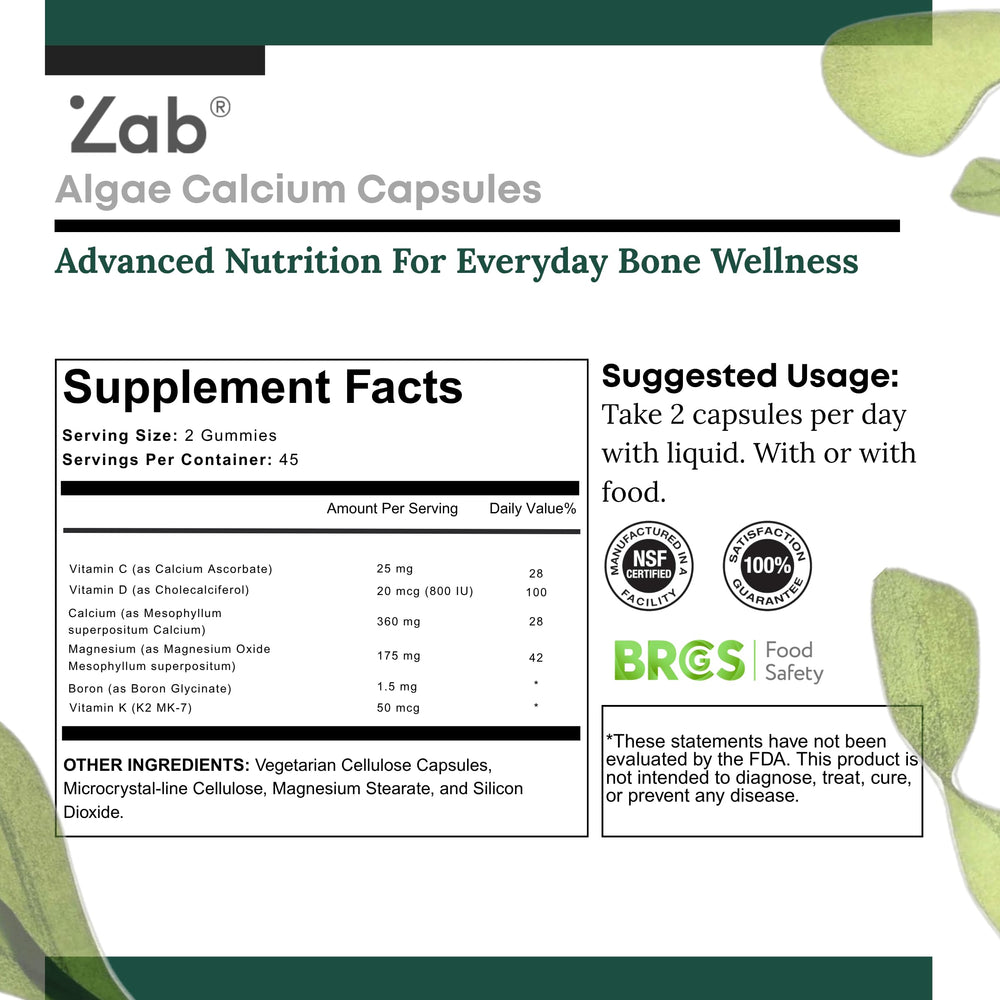 Digestibility highlight for algae-based calcium supplement