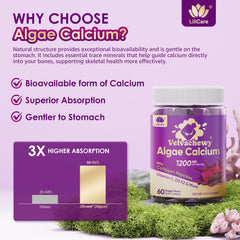 Front of packaging highlighting 1200mg calcium per chew