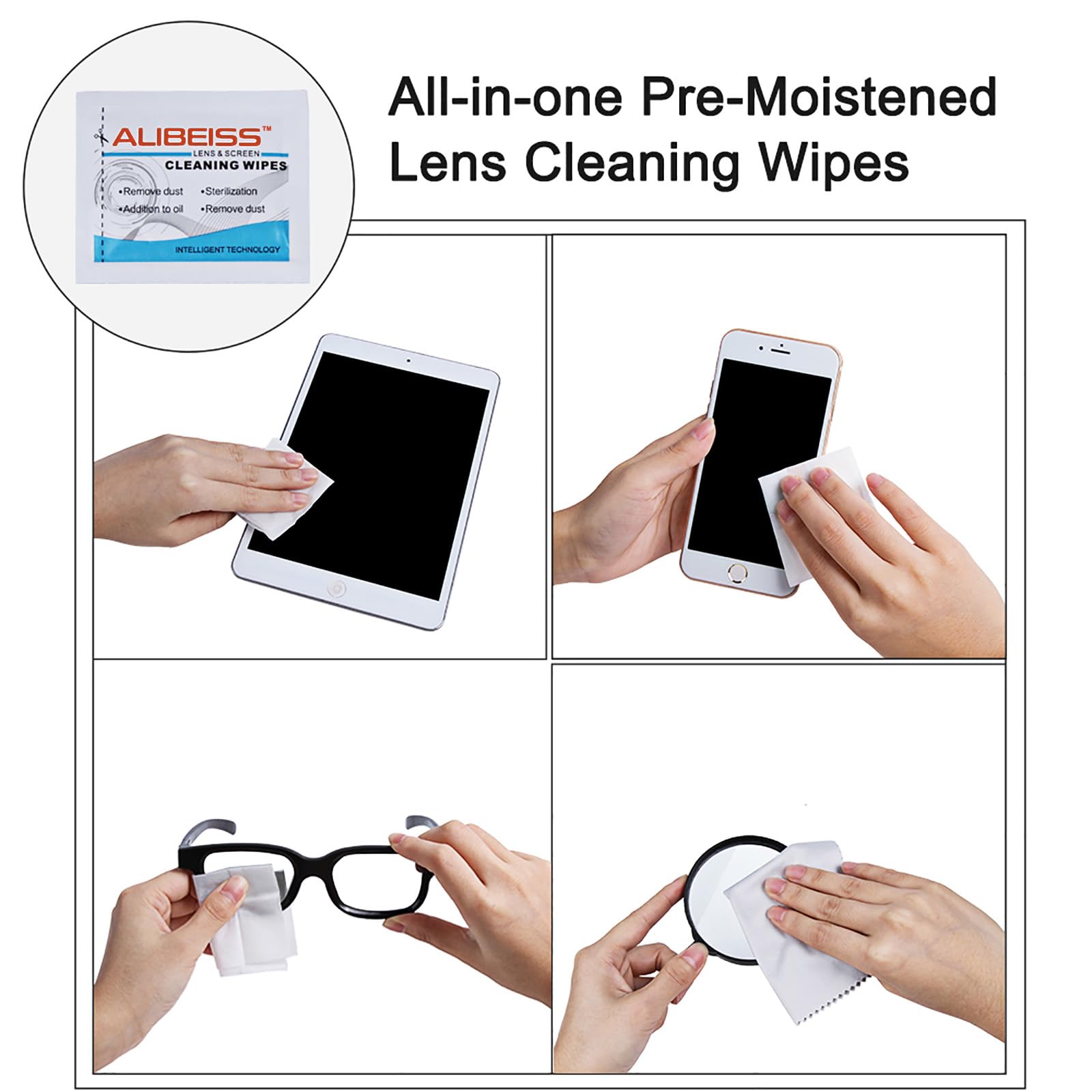 Travel-friendly packaging of ALIBEISS screen wipes - image 5