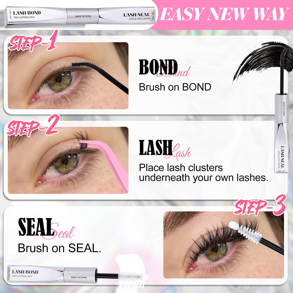 ALICE Lash Glue Bond and Seal all-day comfort on natural lashes.