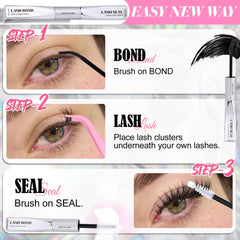 ALICE Lash Glue Bond and Seal all-day comfort on natural lashes.