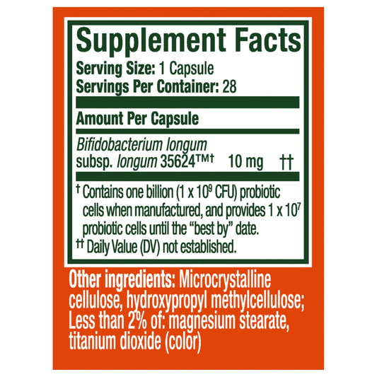 Close-up of Align Probiotic capsule
