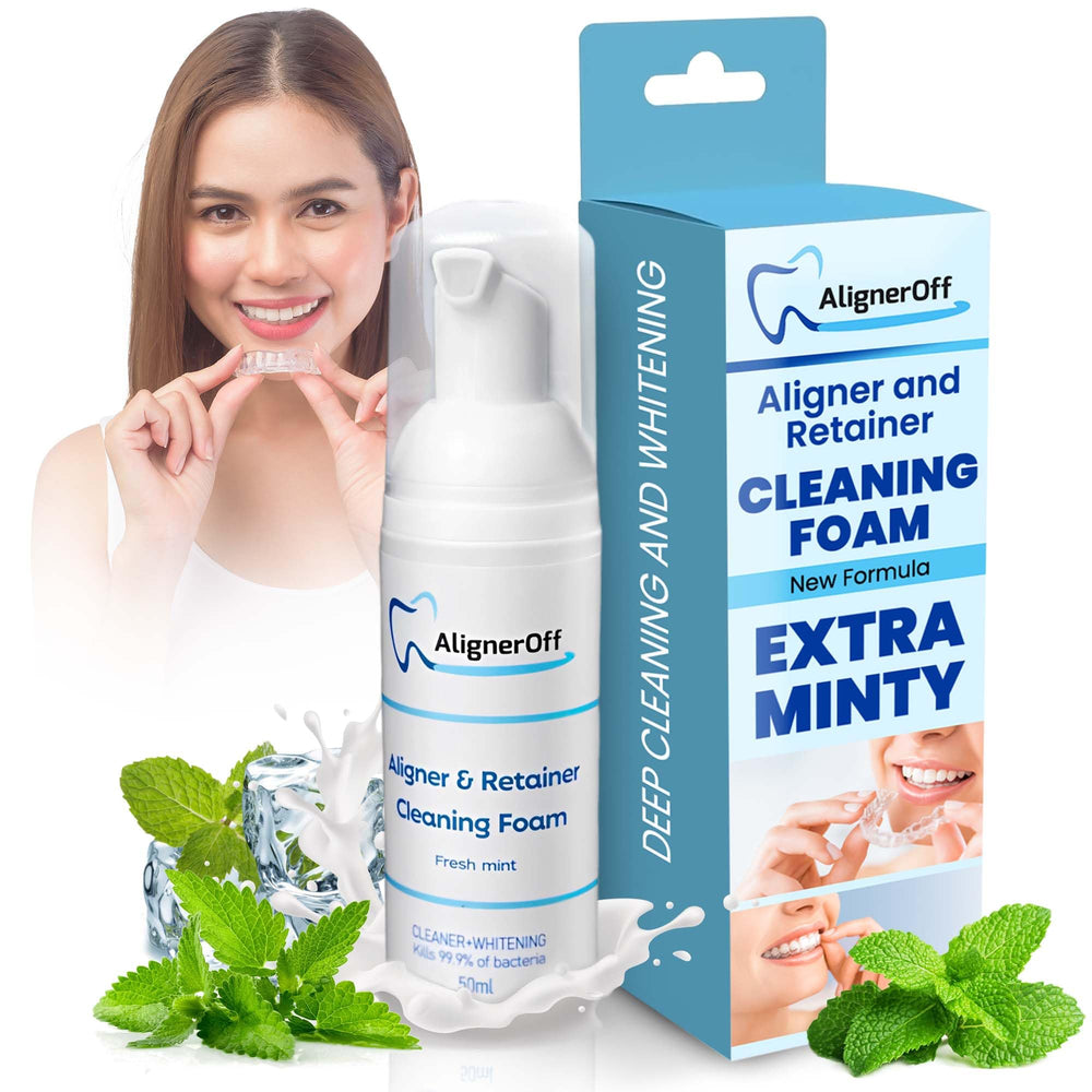 AlignerOff White Foam Cleaner bottle – 50ml