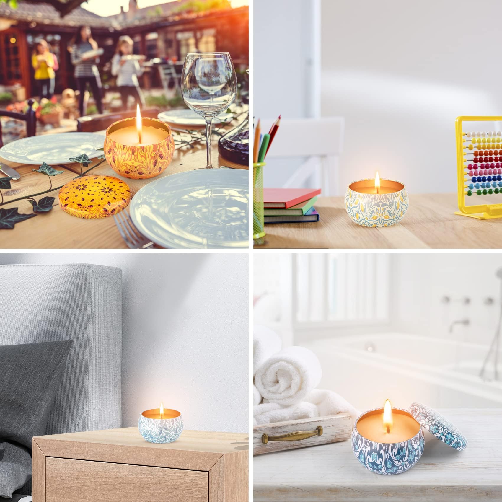 Elegant gift box packaging for Alikiai scented candles