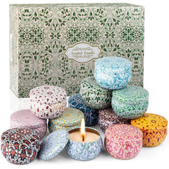 Full 12-pack candle set image with packaging