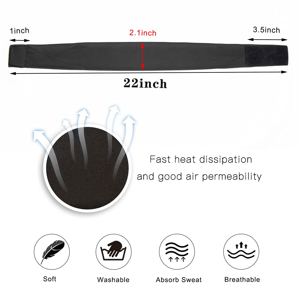 AliLeader elastic ice silk headband: easy size adjustment, comfortable wear.