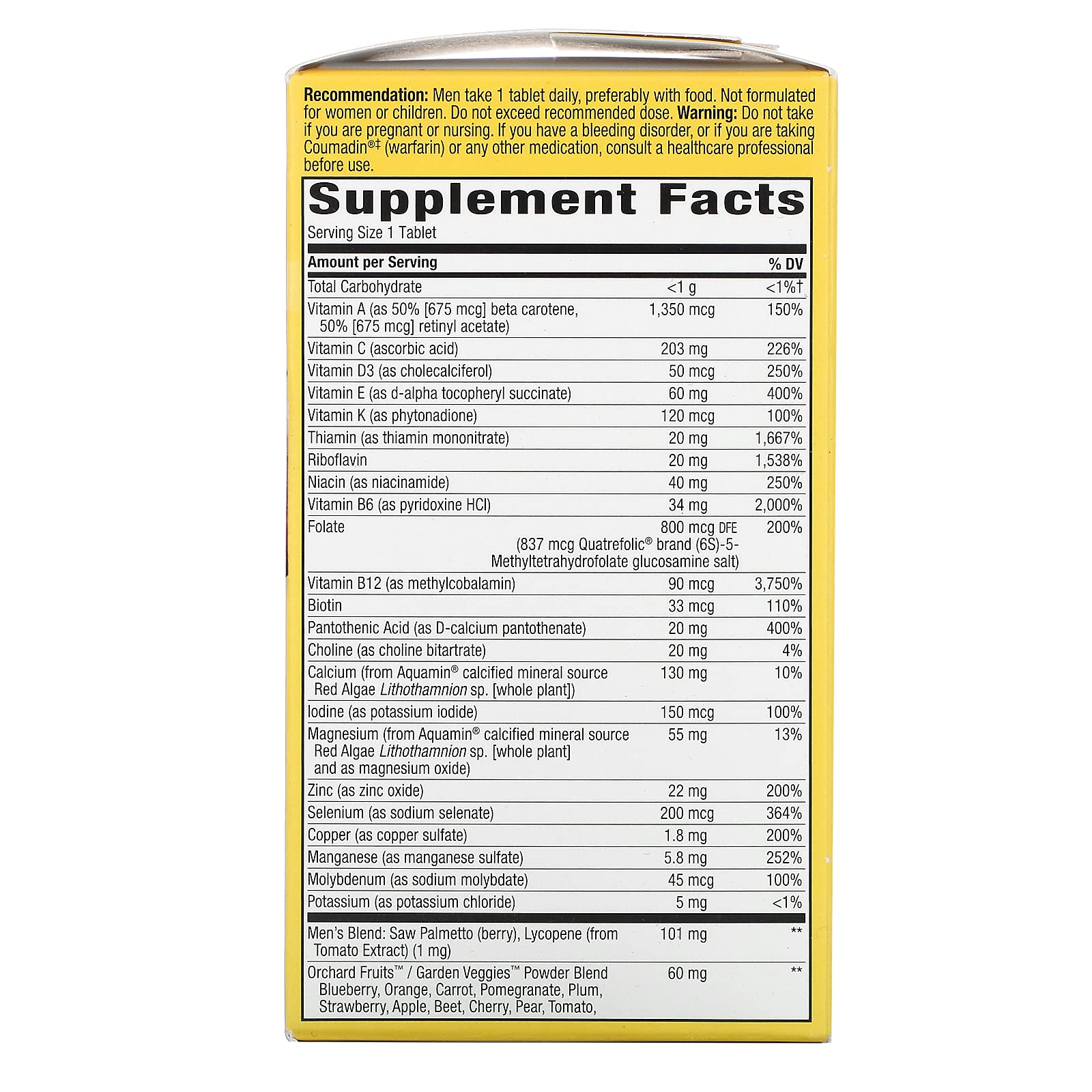 50+ Ultra Potency Multivitamin capsules and tablets on a white background