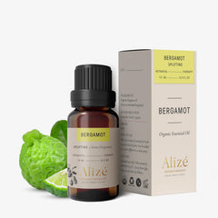 Home diffuser setup with bergamot essential oil scent