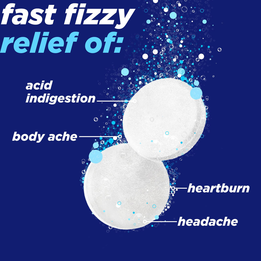 Alka-Seltzer aspirin-antacid combo tablets provide pain and heartburn support.