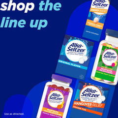 Alka-Seltzer Original tablets dissolving with refreshing fizz