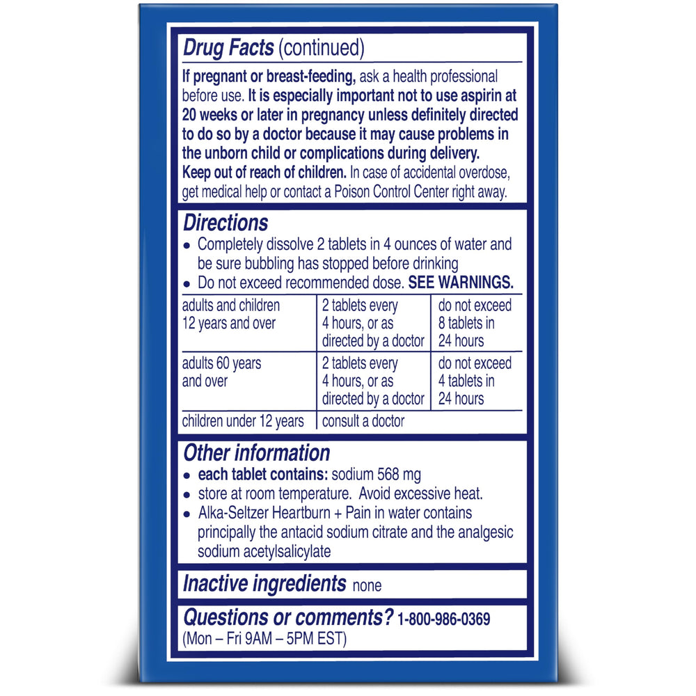 Alka-Seltzer ready-to-drink glass image for quick relief at home or work.