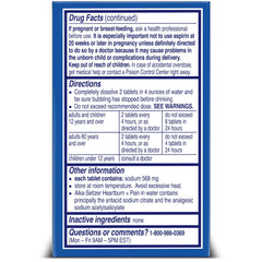 Alka-Seltzer ready-to-drink glass image for quick relief at home or work.