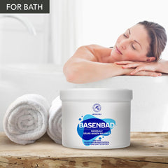 Alkaline Bath 500g product label on jar