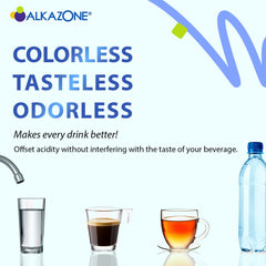 Travel-ready 1.25 oz bottle for alkaline water on the go