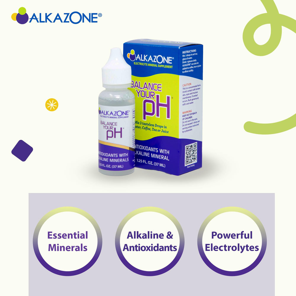 Close-up of Alkazone bottle and label