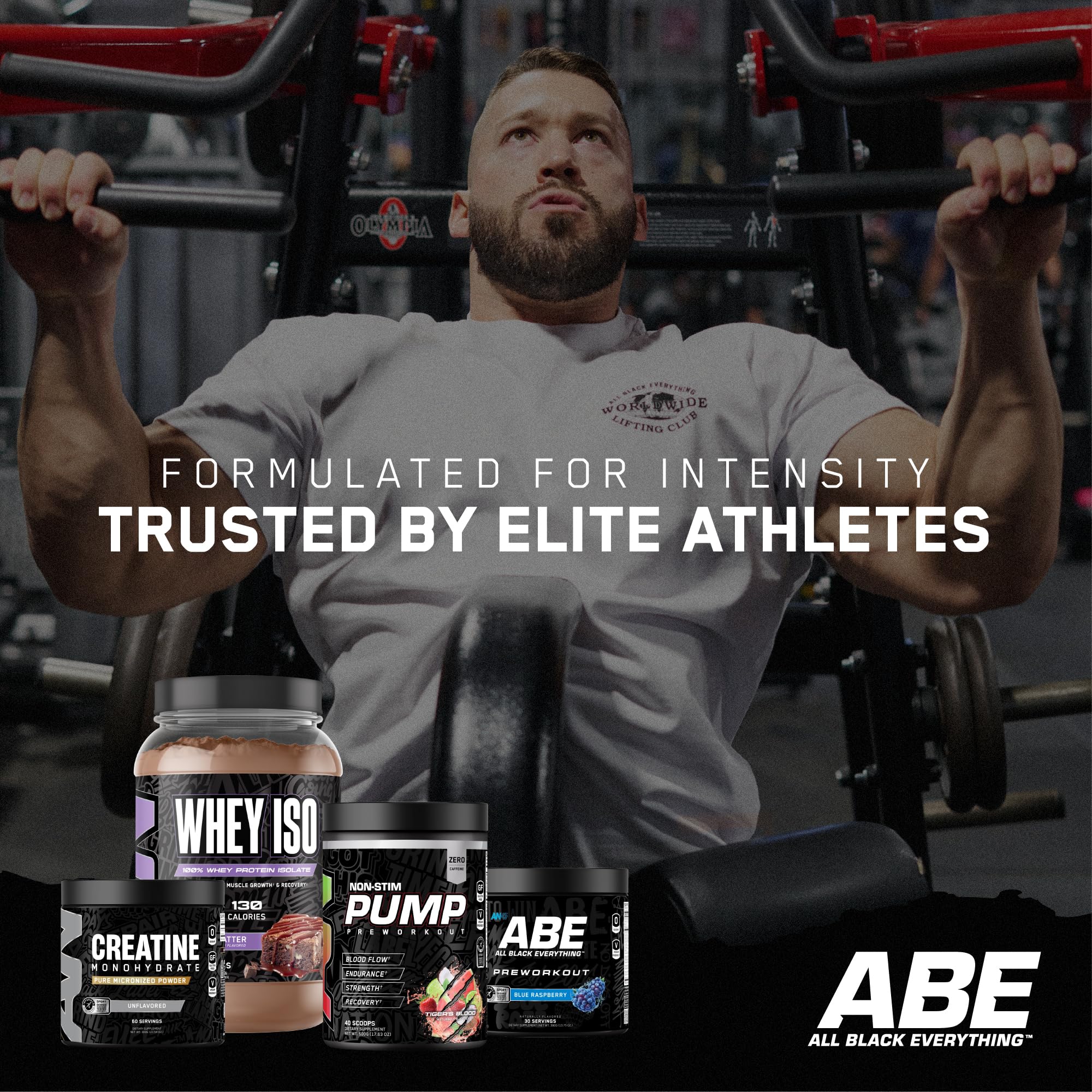 Athlete using creatine supplement during workout