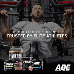 Athlete using creatine supplement during workout