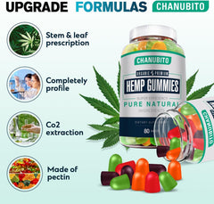 All-natural pectin-based, gelatin-free hemp gummies