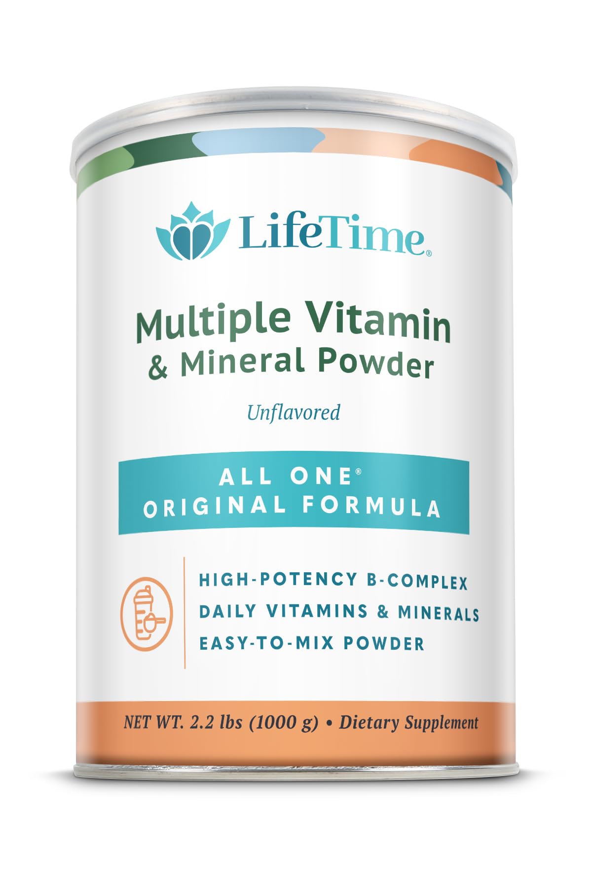 ALL ONE Multivitamin Powder Original Formula bottle label