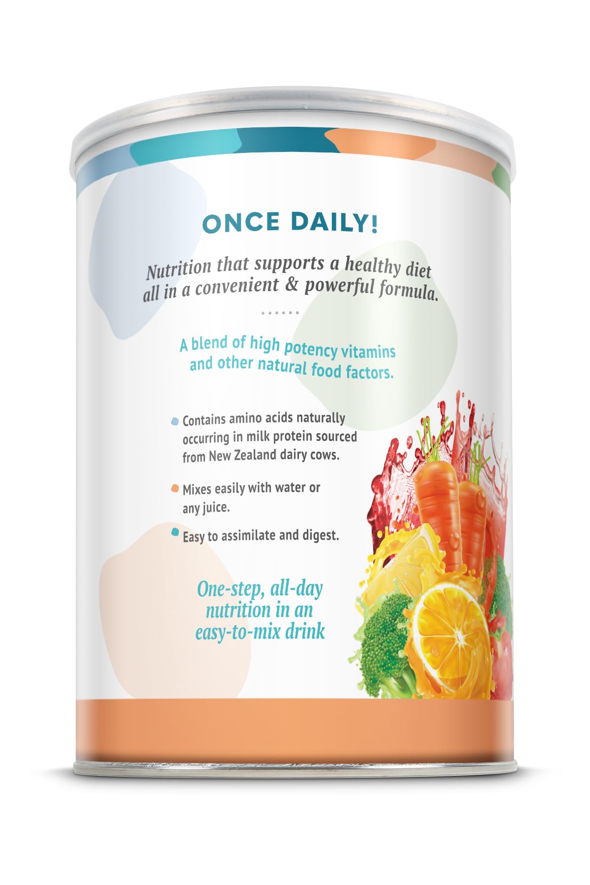 Nutrition facts showing 8g protein per serving