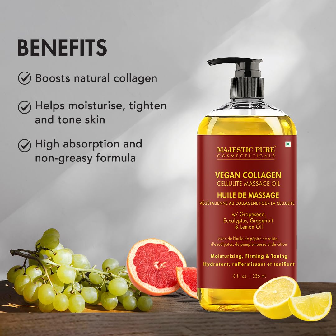 Massage therapy oil suitable for all skin types targeting cellulite