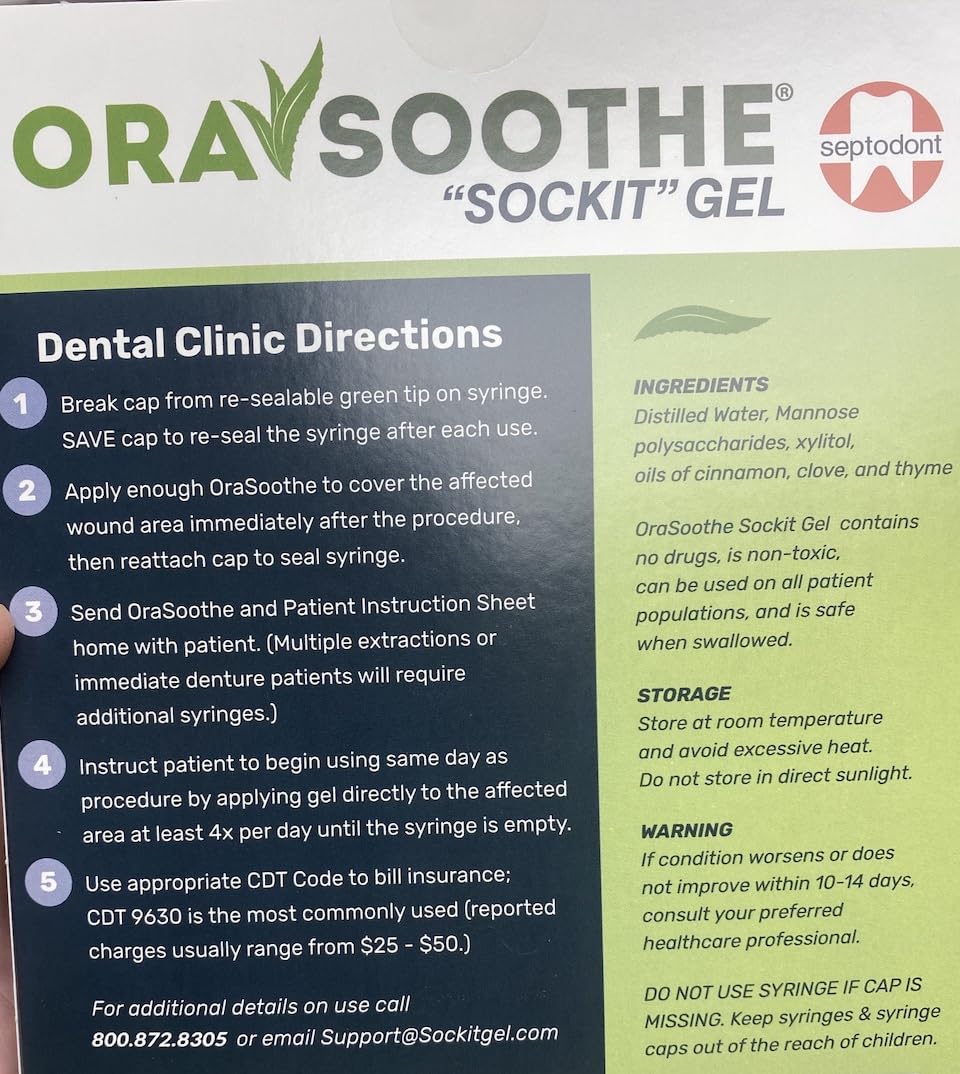All-natural ingredients label on SOCKIT Gel packaging