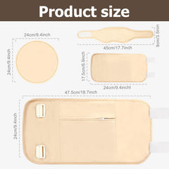 Allcucut 6-piece reusable organic cotton castor oil pack kit