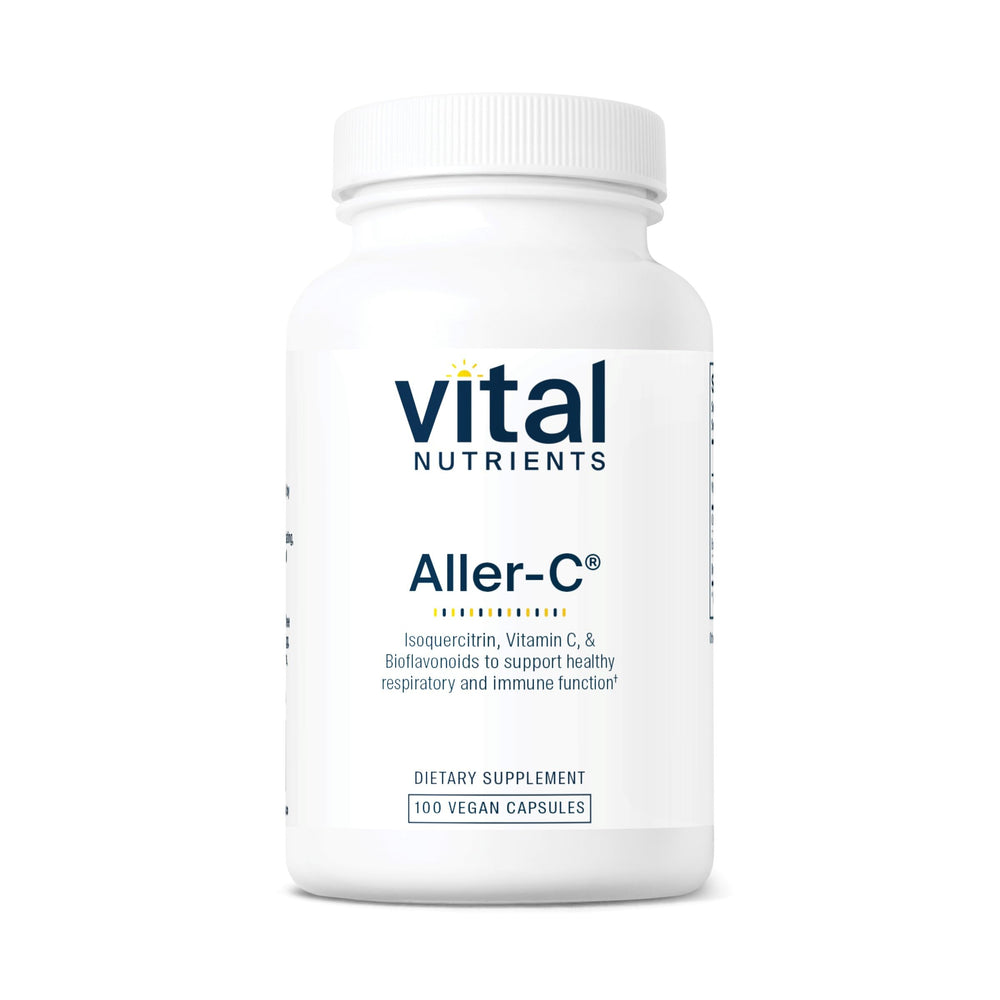 Vital Nutrients Aller-C bottle label on white background