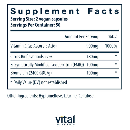 Aller-C vegan respiratory and sinus support bottle with capsule view