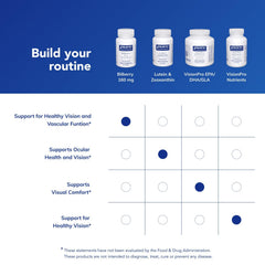 Allergen-free label on bilberry supplement packaging