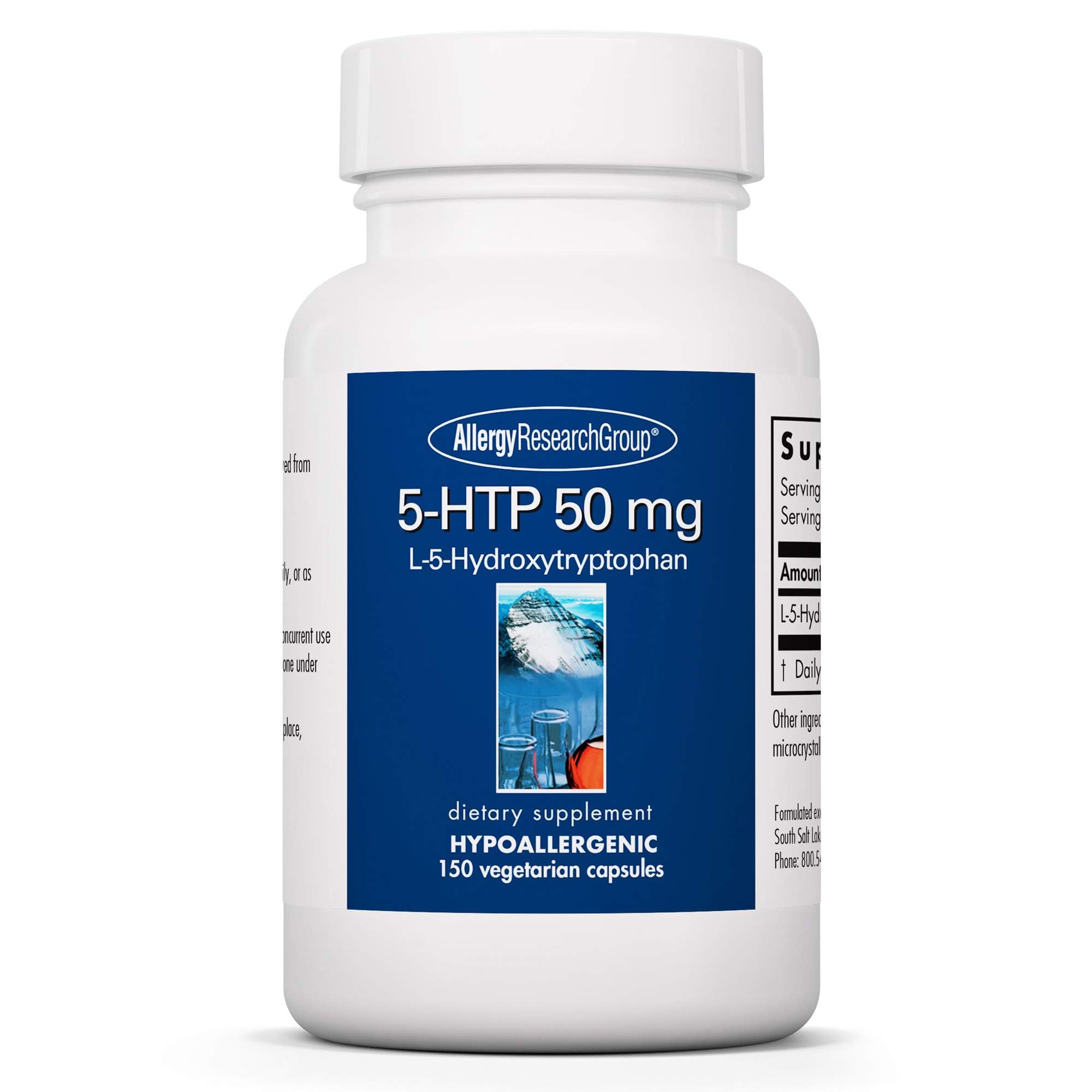 Allergy Research Group 5-HTP 50mg supplement bottle