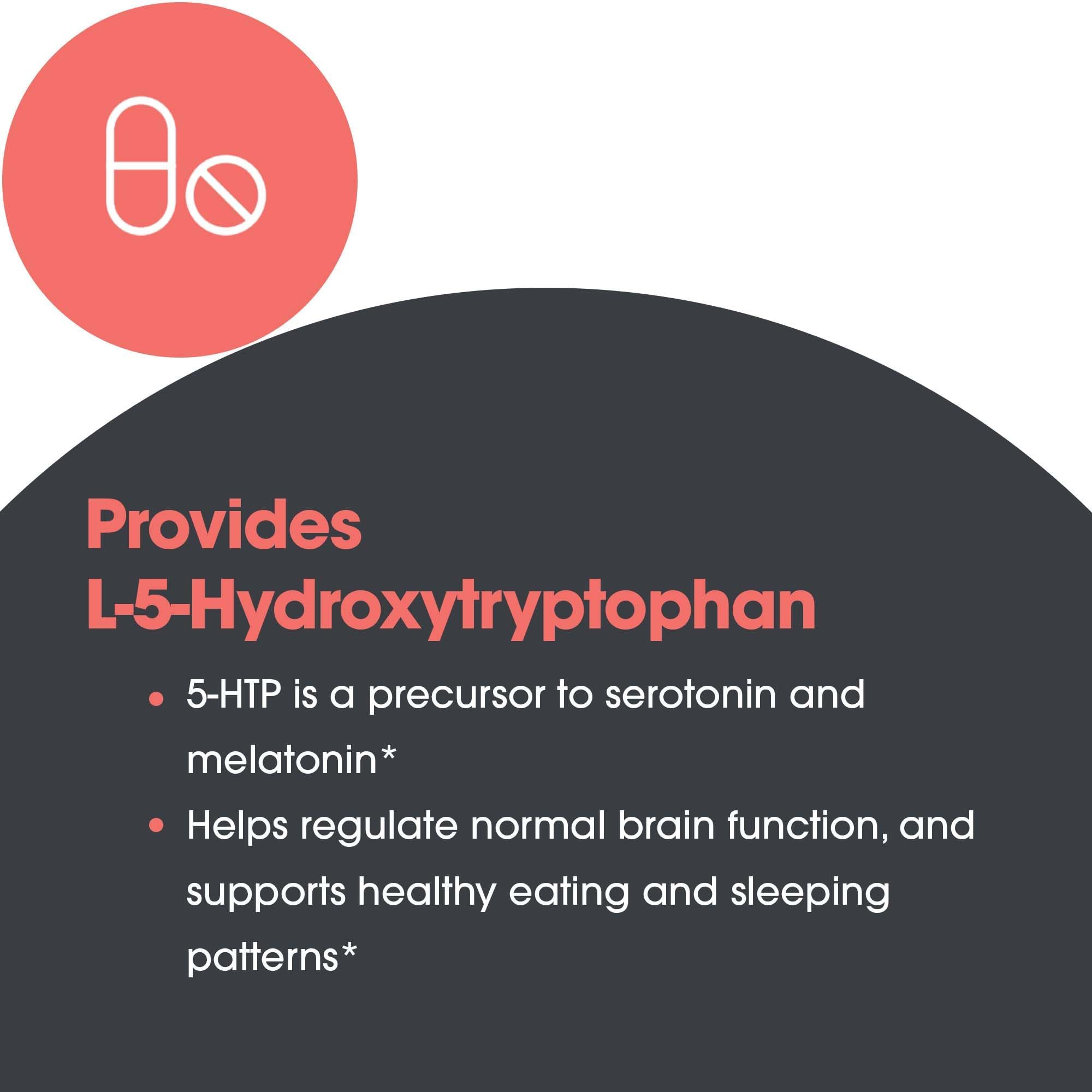 Packaging box for 5-HTP 50mg supplement